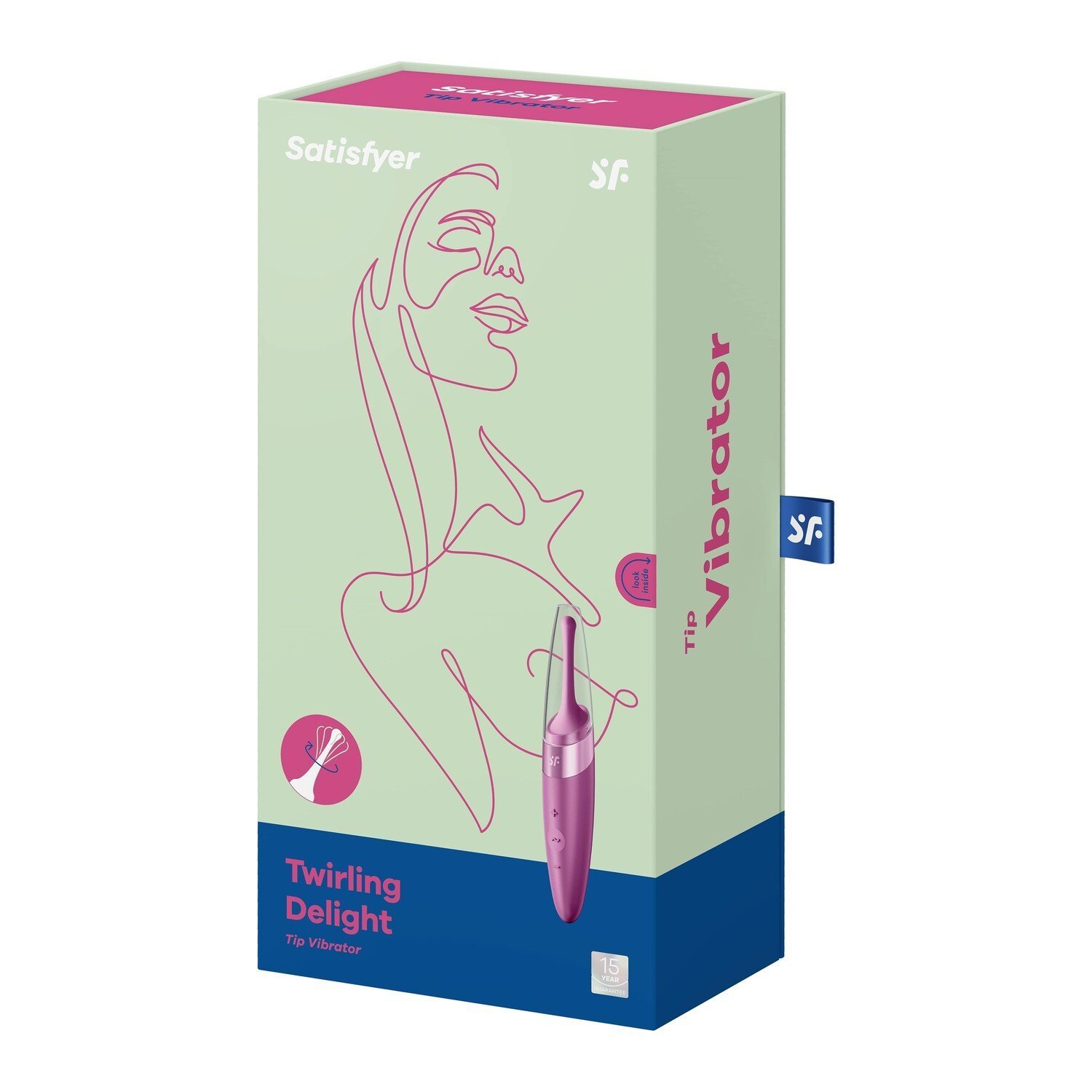 Перезаряжаемый точечный вибромассажер Satisfyer Twirling Delight, розовый_1