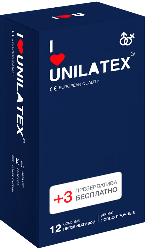 Презервативы ультрапрочные Unilatex Extra Strong 12+3 шт_3