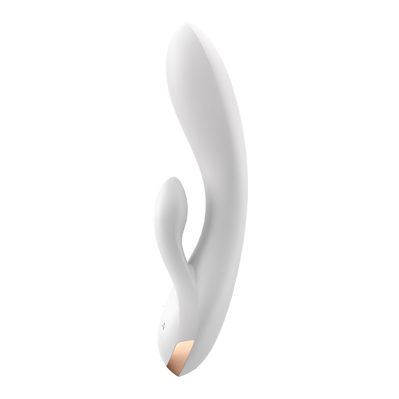 Вибратор-кролик Satisfyer Double Flex с двумя клиторальными отростками, белый_2