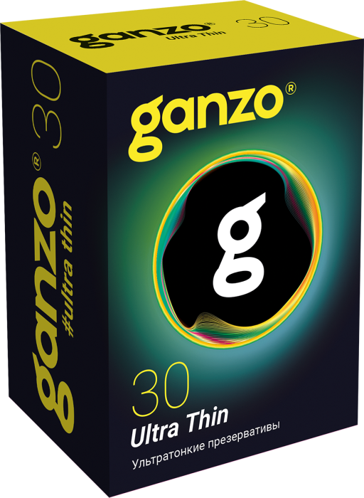 Презервативы Ganzo Ultra thin, ультратонкие, латекс, 18 см, 30 шт _2