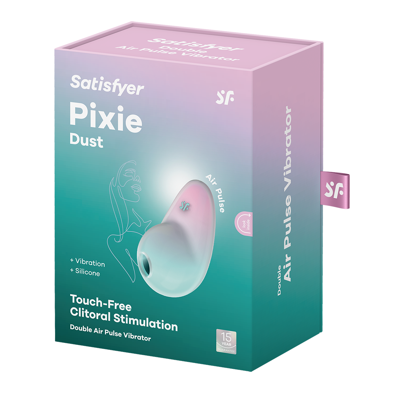 Вакуумный стимулятор клитора Satisfyer Pixie Dust, мятно-розовый_2