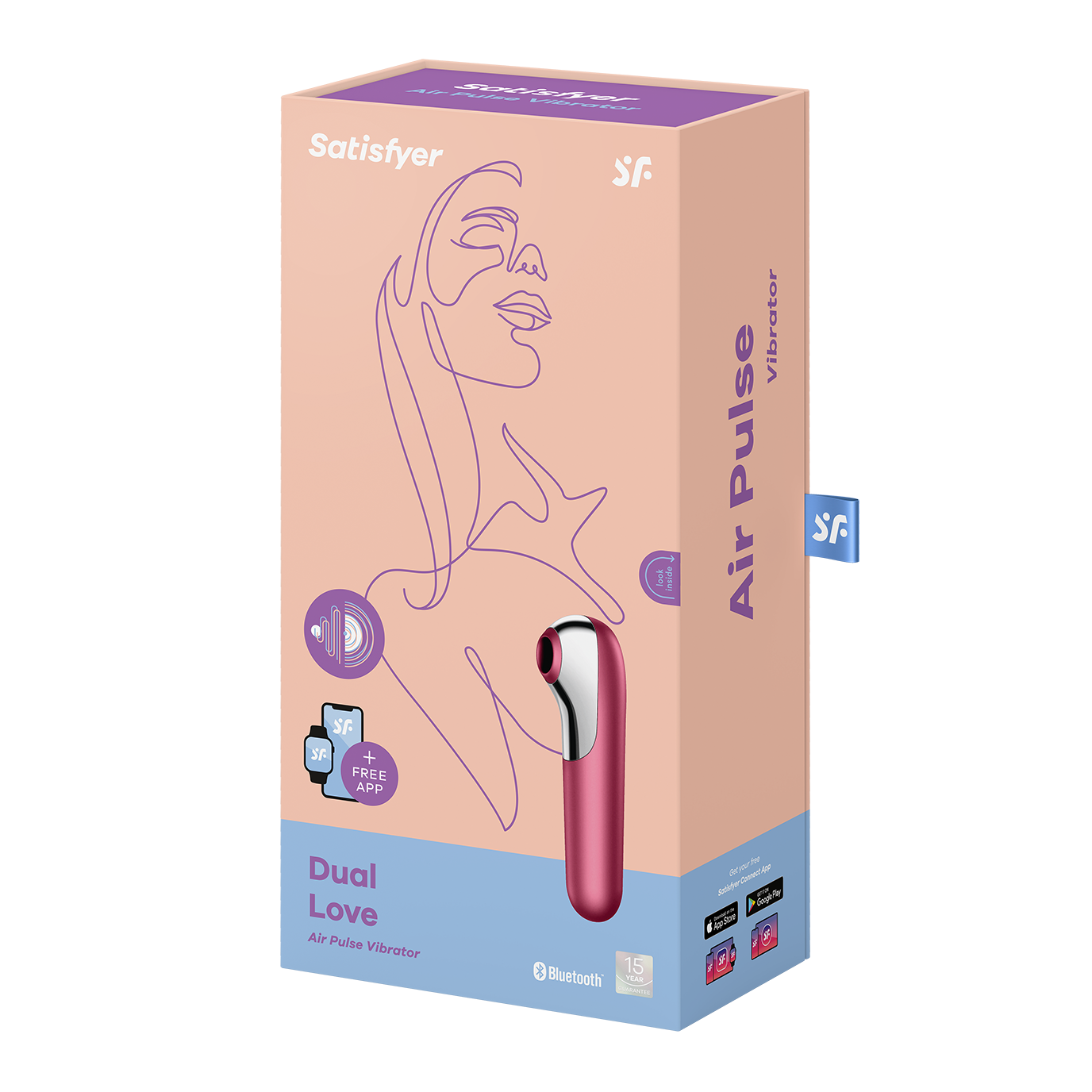 Вакуумно-волновой стимулятор Satisfyer Dual Love, красный_7