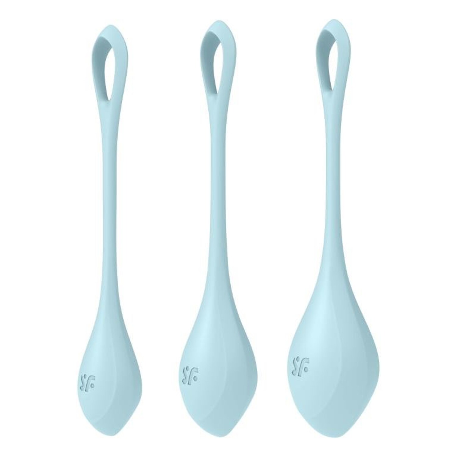 Набор одинарных вагинальных шариков Satisfyer Yoni Power 2, голубой_2