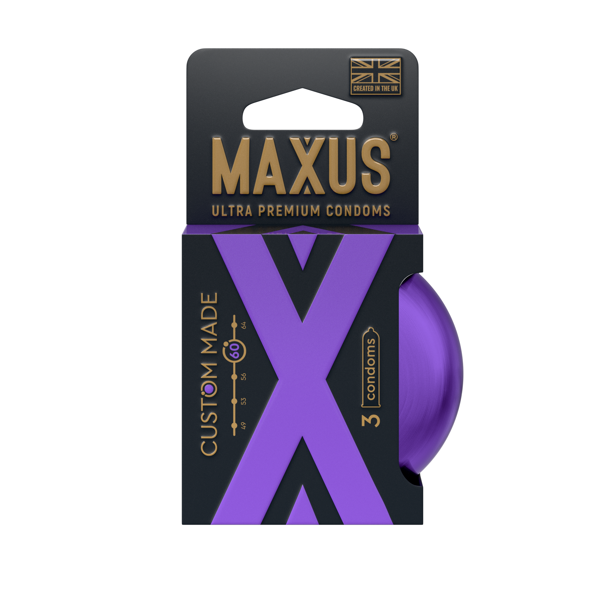 Презервативы MAXUS Custom Made 60 №3 в железном кейсе, увеличенные X-Edition, 3 шт_1