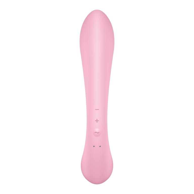 Гибкий вибратор-кролик 2 в 1 Satisfyer Triple Oh, розовый_4