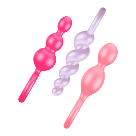 Набор анальных стимуляторов Satisfyer Plugs цветной_2