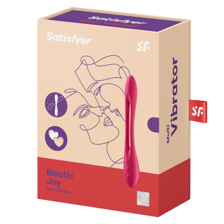 Вибромассажер Satisfyer Elastic Joy, красный_9