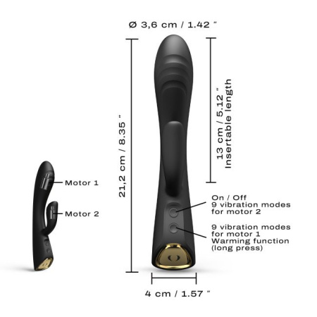 Вибратор кролик Dorcel FLEXI RABBIT, черный_4
