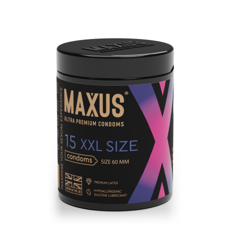 Презервативы MAXUS XXL, с увеличенным размером, X-Edition, 15 шт_1