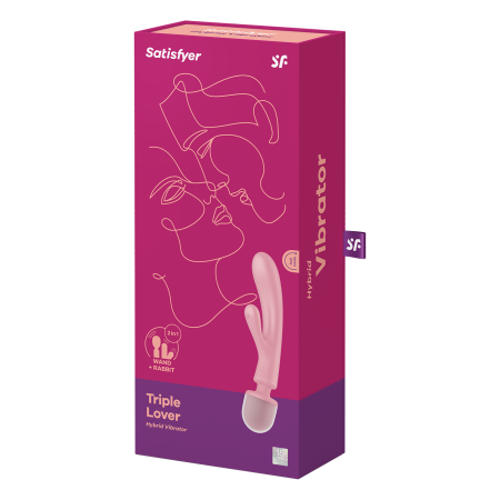Вибратор-ванд 2 в 1 Satisfyer Triple Lover, розовый_8
