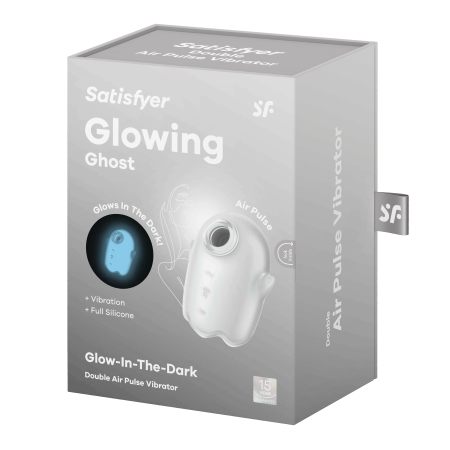 Светящийся вакуумный стимулятор Satisfyer Glowing Ghost, белый_2