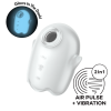 Светящийся вакуумный стимулятор Satisfyer Glowing Ghost, белый_1