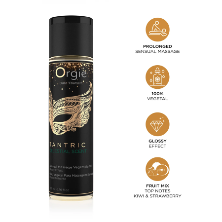 Растительное массажное масло Orgie TANTRIC CELESTIAL SCENT, 200 мл_6