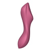Вакуумно-клиторальный вибромассажер Satisfyer Curvy Trinity 3, красный_2