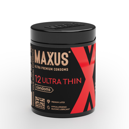 Презервативы MAXUS Ultra Thin №12 с железным кейсом, ультратонкие X-Edition, 12 шт_1