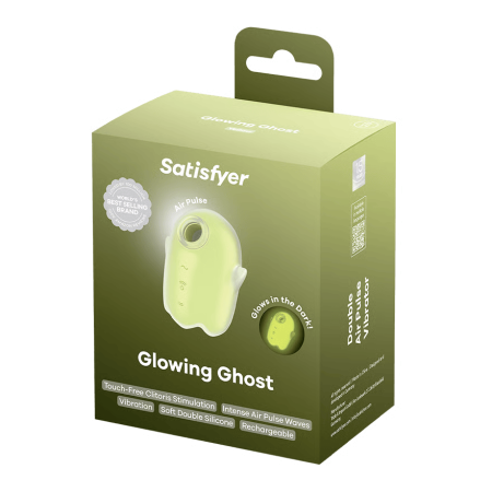 Светящийся вакуумный стимулятор Satisfyer Glowing Ghost, желтый_2