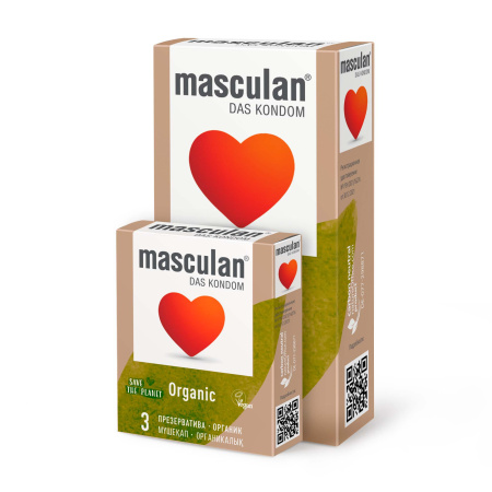 Презервативы Masculan Organic Экологически чистые, Классические, 3 шт._2