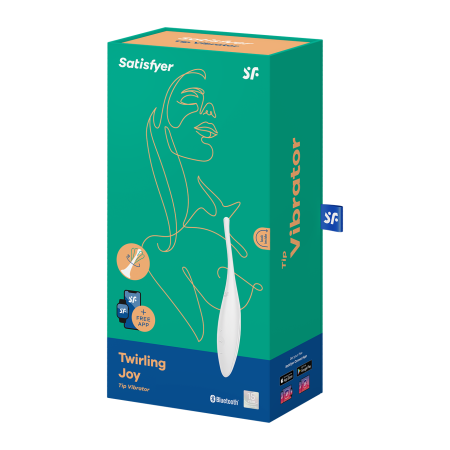 Перезаряжаемый точечный вибромассажер Satisfyer Twirling Joy, белый_6