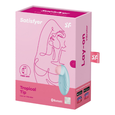 Вибромассажёр Satisfyer Tropical Tip, голубой_6