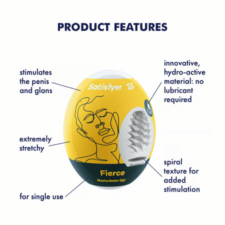 Мастурбатор яйцо Satisfyer Masturbator Egg Fierce_1