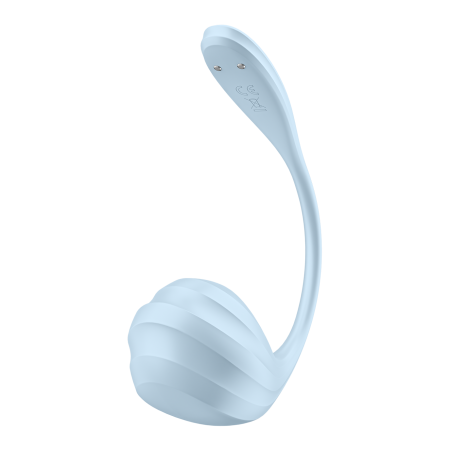 Виброяйцо Satisfyer Smooth Petal, голубой_5