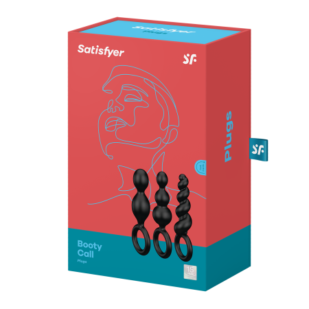 Набор анальных стимуляторов Satisfyer Plugs, черный_3