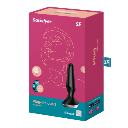 Анальная пробка Satisfyer Plug-ilicious 2 черная_5