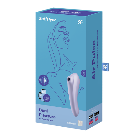 Вакуумно-волновой вибромассажер Satisfyer Dual Pleasure, фиолетовый_4