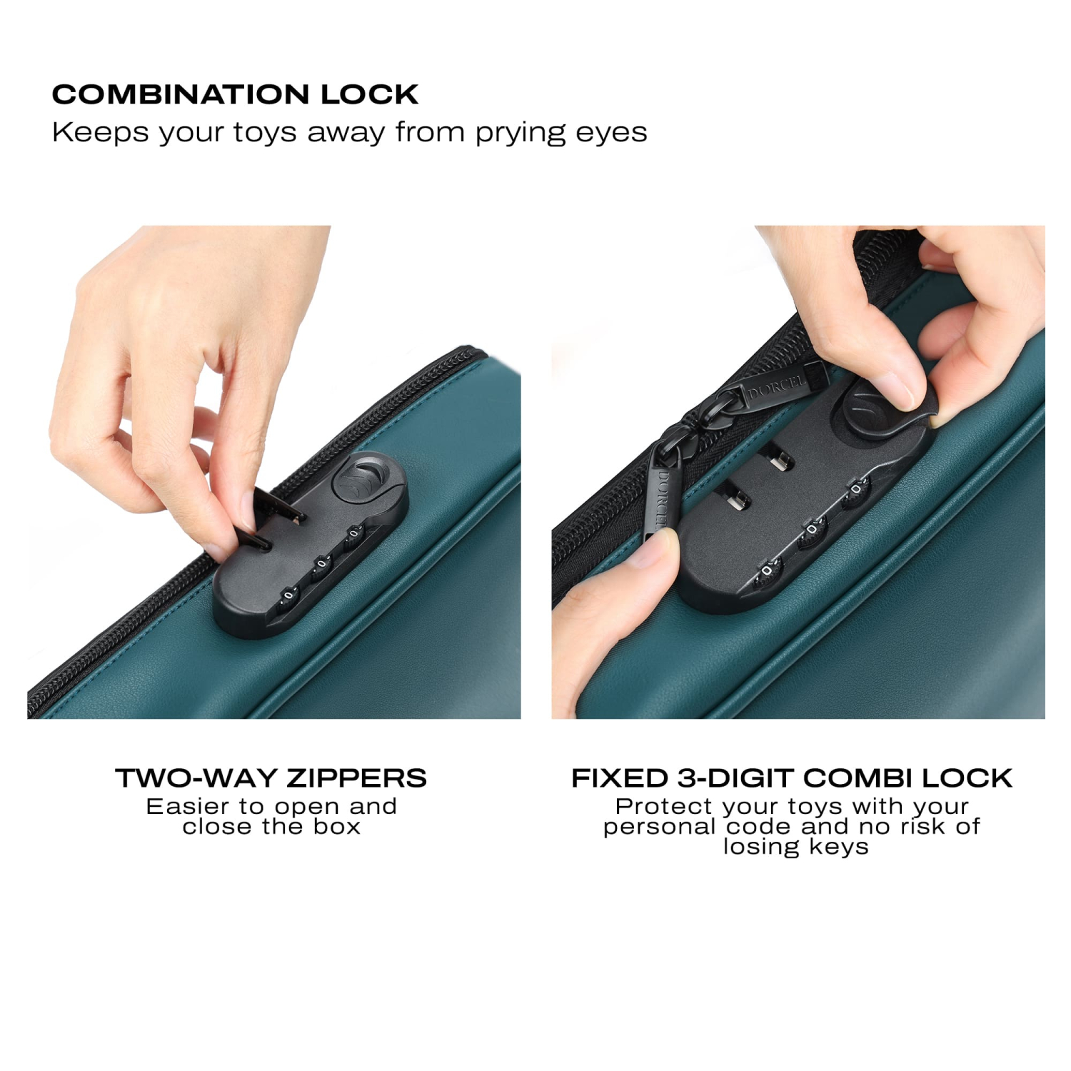 Сумочка для хранения игрушек Dorcel DISCREET BOX LUXURY GREEN_5