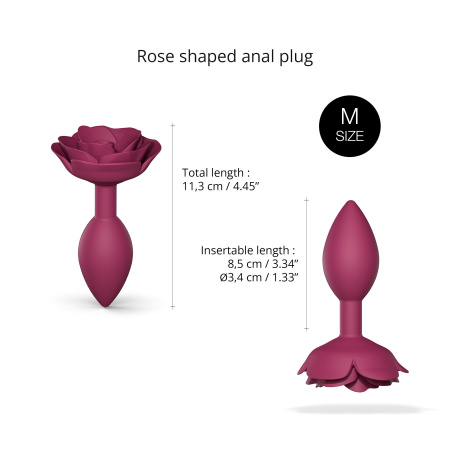Анальная пробка Love to Love OPEN ROSES M - PLUM STAR_2