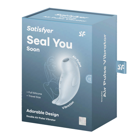 Вакуумный стимулятор клитора Satisfyer Seal you soon, голубой_2