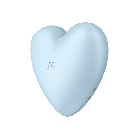 Вакуумно-волновой стимулятор с вибрацией Satisfyer Cutie Heart, голубой_4