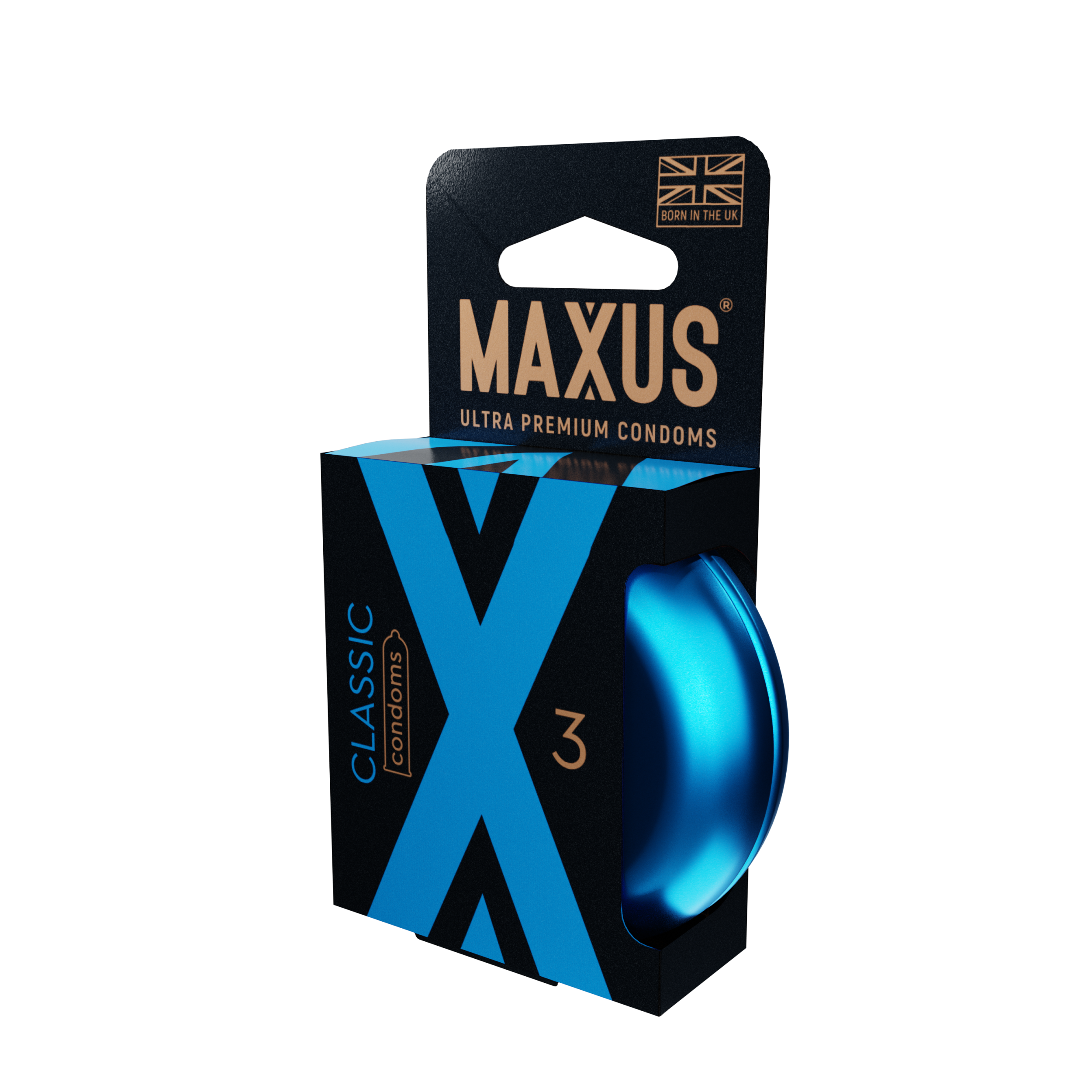 Презервативы MAXUS Classic №3 в железном кейсе, классические X-Edition, 3 шт_1