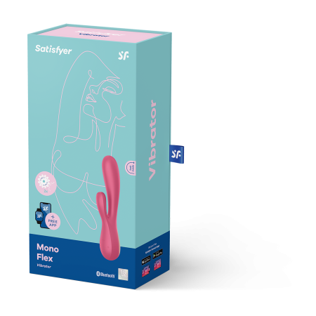 Вибромассажер Satisfyer Mono Flex с возможностью управления через приложение, красный_3