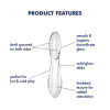 dazzling-crystal-2-dildo-transparent-product-features