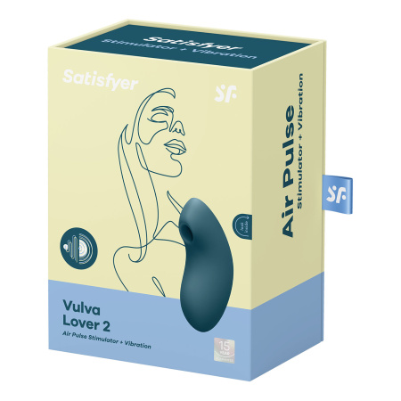 Вакуумно-волновой вибростимулятор Satisfyer Vulva Lover 2, синий_2