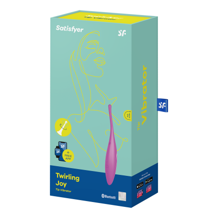 Перезаряжаемый точечный вибромассажер Satisfyer Twirling Joy, фуксия_6