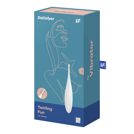 Перезаряжаемый точечный вибромассажер Satisfyer Twirling Fun, белый_1