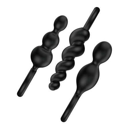 Набор анальных стимуляторов Satisfyer Plugs, черный_2