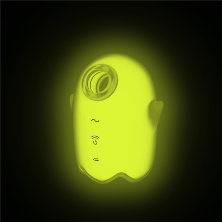 Светящийся вакуумный стимулятор Satisfyer Glowing Ghost, желтый_3