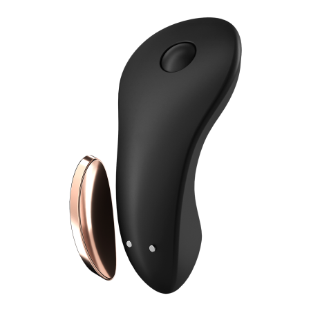 Бесшумный вибромассажер в трусики с пультом и приложением Satisfyer Little Secret_1
