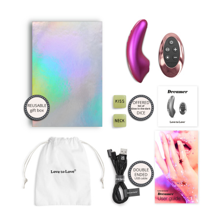 Стимулятор клитора с язычком Love to Love  DREAMER - IRIDESCENT BERRY_5