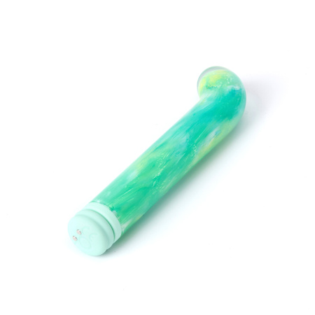 Компактный вибратор из стекла BeYourLover Magic Cane, зеленый_6