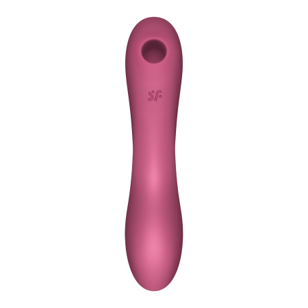 Вакуумно-клиторальный вибромассажер Satisfyer Curvy Trinity 3, красный_8