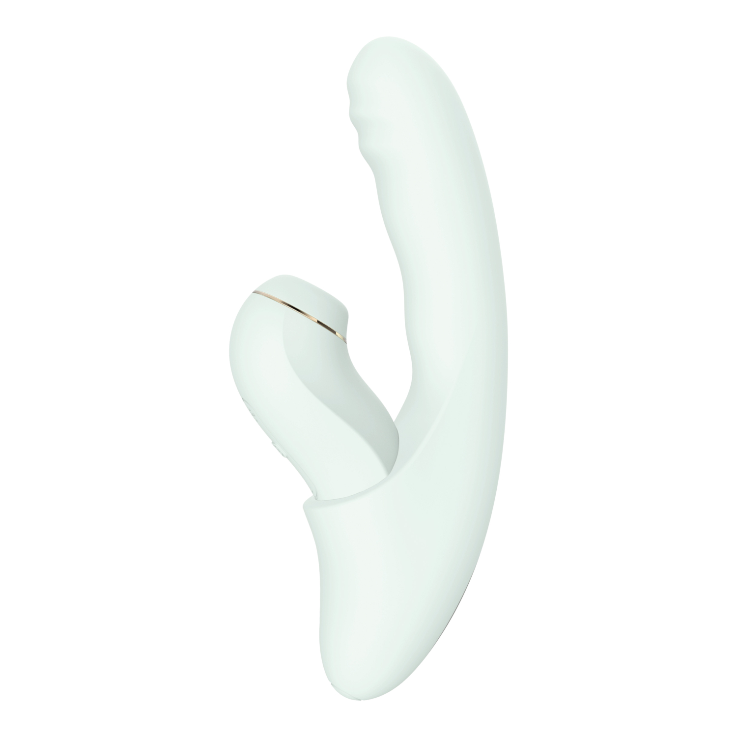 Вибратор с возвратно-поступательными движениями и вакуумом BeYourLover Fatima, мятный_2