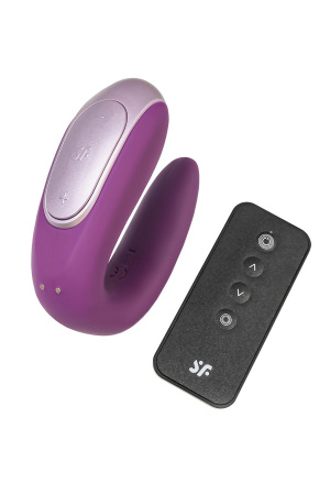 Вибратор для пар Satisfyer Double Fun, фиолетовый_1, ЦБ-00015559_2