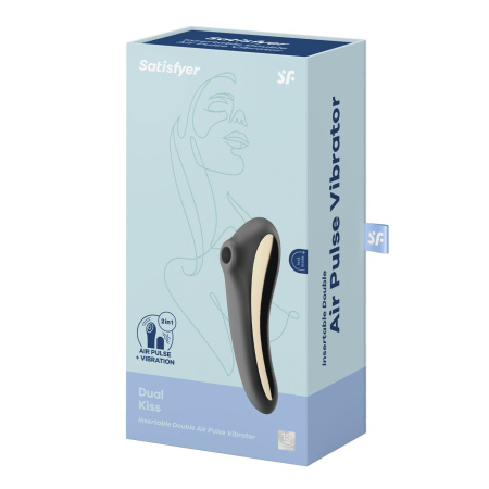 Вакуумно-волновой вибромассажер Satisfyer Dual Kiss, черный_5