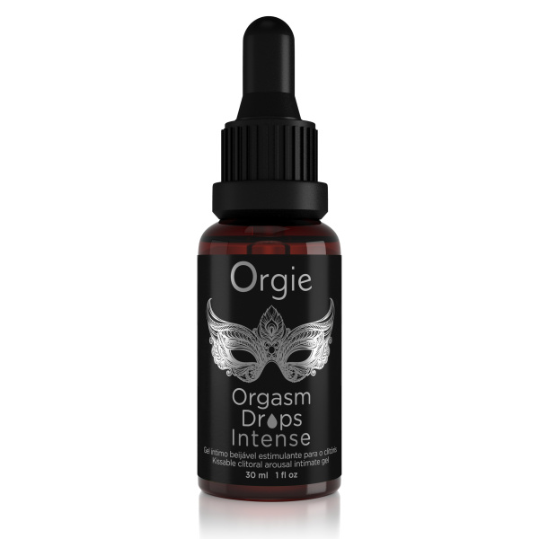 Возбуждающий съедобный гель для клитора Orgie Orgasm Drops Intense, 30 мл_1
