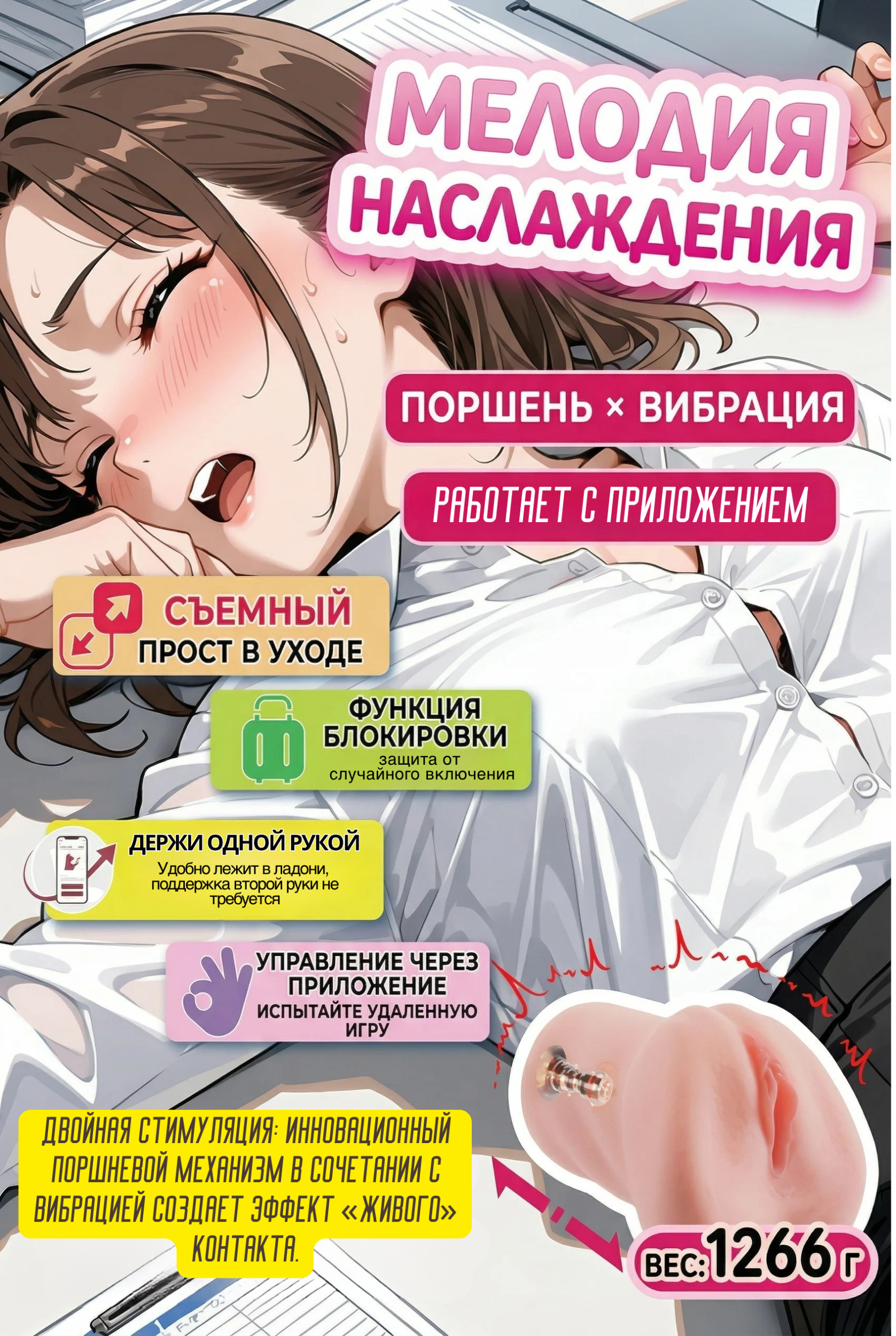 Мастурбатор BeYourLover MOMONII Mionhime (МОМОНИИ Мионхиме) с вибрацией_7