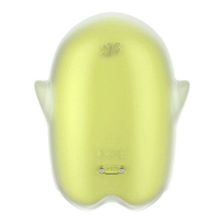 Светящийся вакуумный стимулятор Satisfyer Glowing Ghost, желтый_7